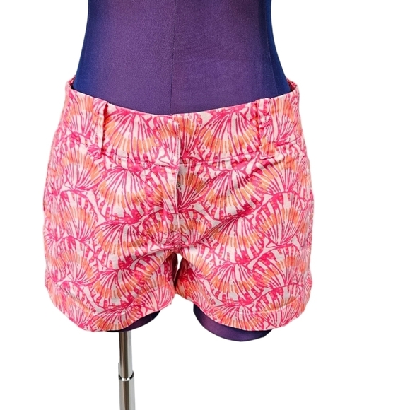 Vineyard Vines Colorful Pink & Orange Chino Shorts Size 0 Women's - Picture 10 of 10